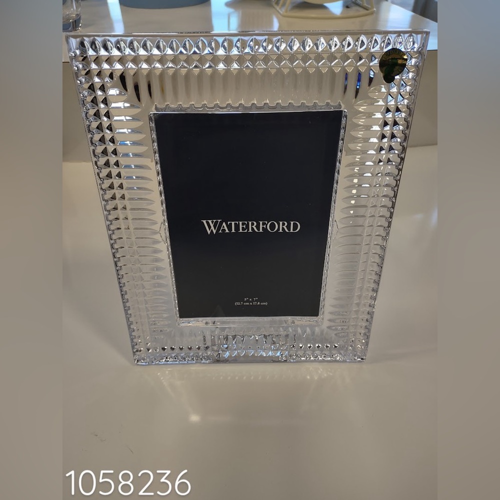 Waterford Lismore Diamond Picture Frame, 5x7”, NEW